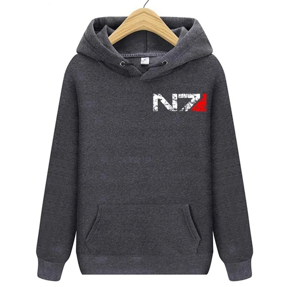 Толстовка с эмблемой игры N7 Mass Effect 3 Мужская и Женская толстовка военный альянс