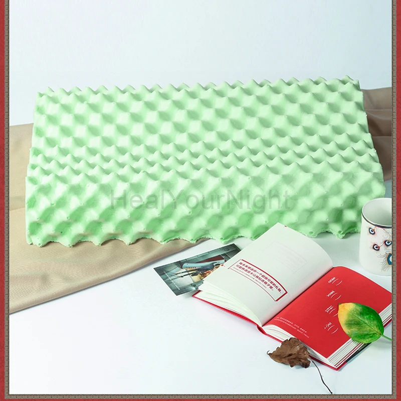 

Negative Ion Natural Latex Pillow Head Neck Massage Pillow Anti-mite Antibacterial Vertebrae Orthopedic Health Care for Home