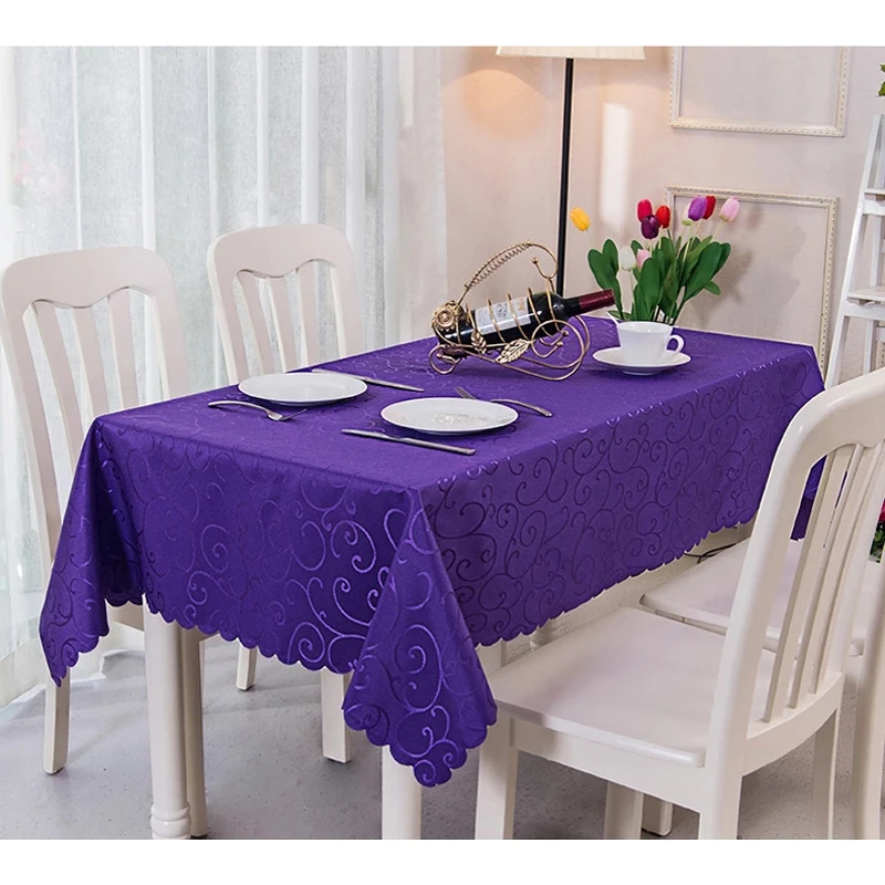 YRYIE All Size Square Polyester Jacquard Fabric Printed Flower Tablecloth Banquet Table Cover Home Kitchen Decoration Pink | Дом и сад