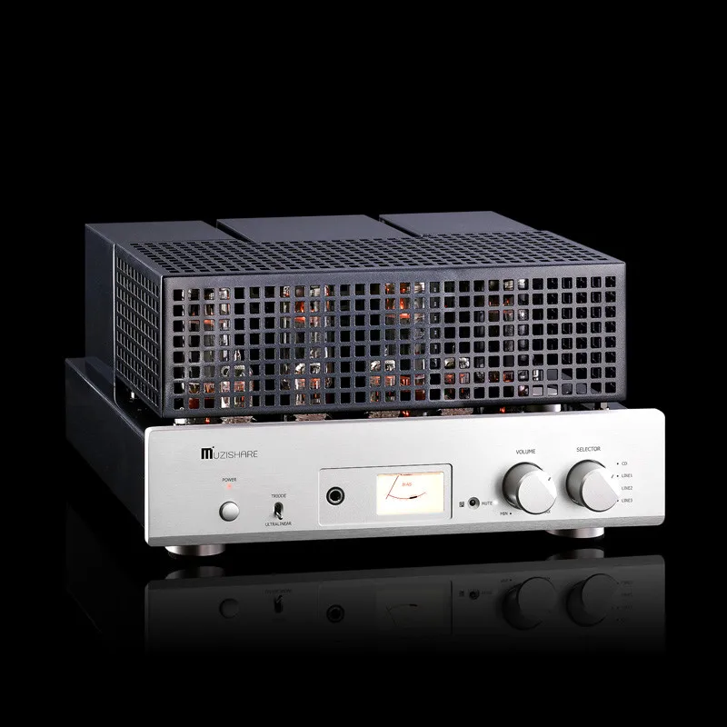 J 009 Muzishare X5 интегрированный ламповый усилитель El34x4 сделать Ab1 двухтактный 15 ~ 35 Вт