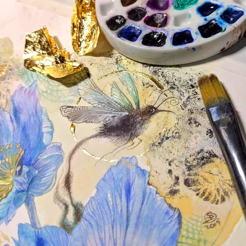 1KG Imitation Gold Flake Leaf Foil Gilding Aluminum flake Sheets decoration Wall | Дом и сад