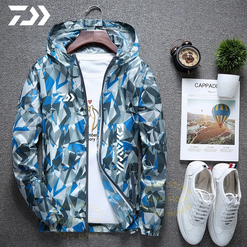 

2021 Fishing Jacket Men Breathable Summer Spring Fishing Clothes Anti-Sweat Quick Dry Outdoor Fishing Shirt Long Sleeve Sports