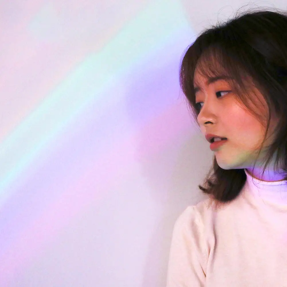 Оболочки радуга Ночной Светильник Красочные Зарядка через usb Пластик проектор