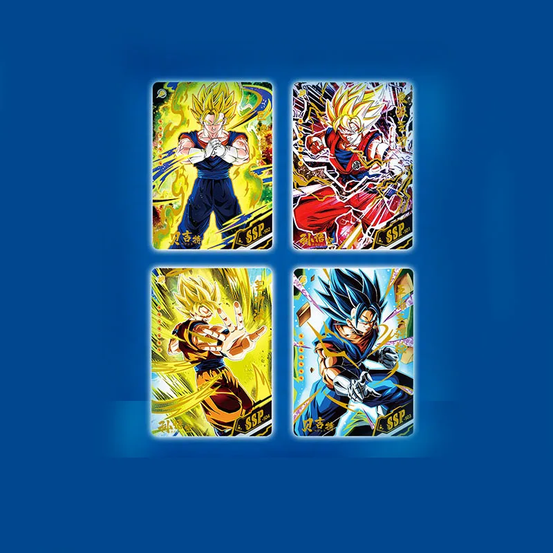 Tarjetas de Dragon Ball para colecci&oacute;n, colecci&oacute;n de cartas Flash 3D, Son Goku, Vegeta IV, juego de cartas, novedad de 2021-3