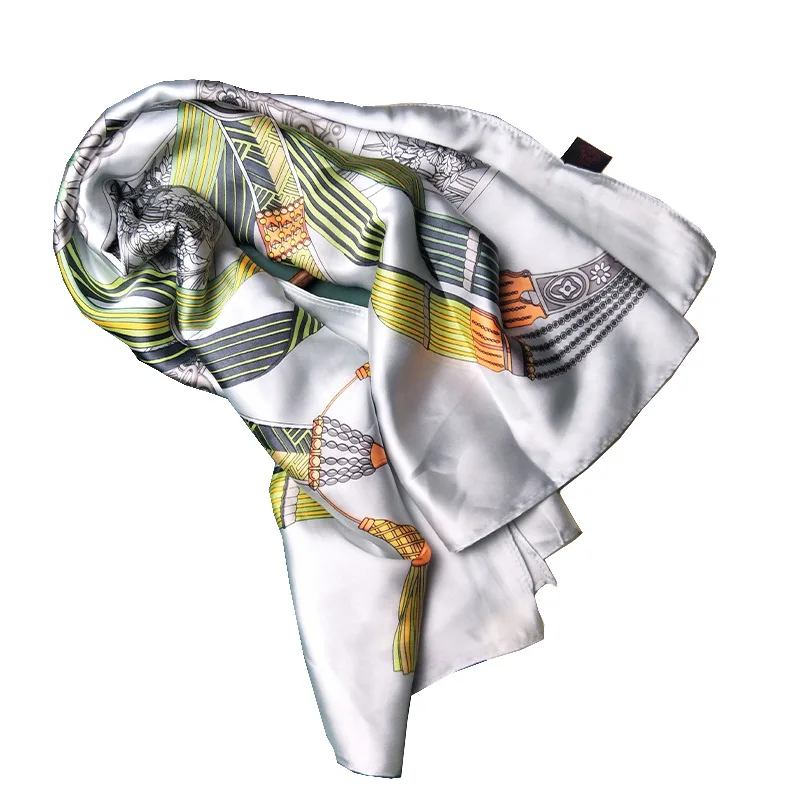 

Silk Scarf Women Shawls Wraps Fashion Small Hair Neck Hijabs Foulard Scarves Female Lady bufanda seda mujer echarpe ete soie