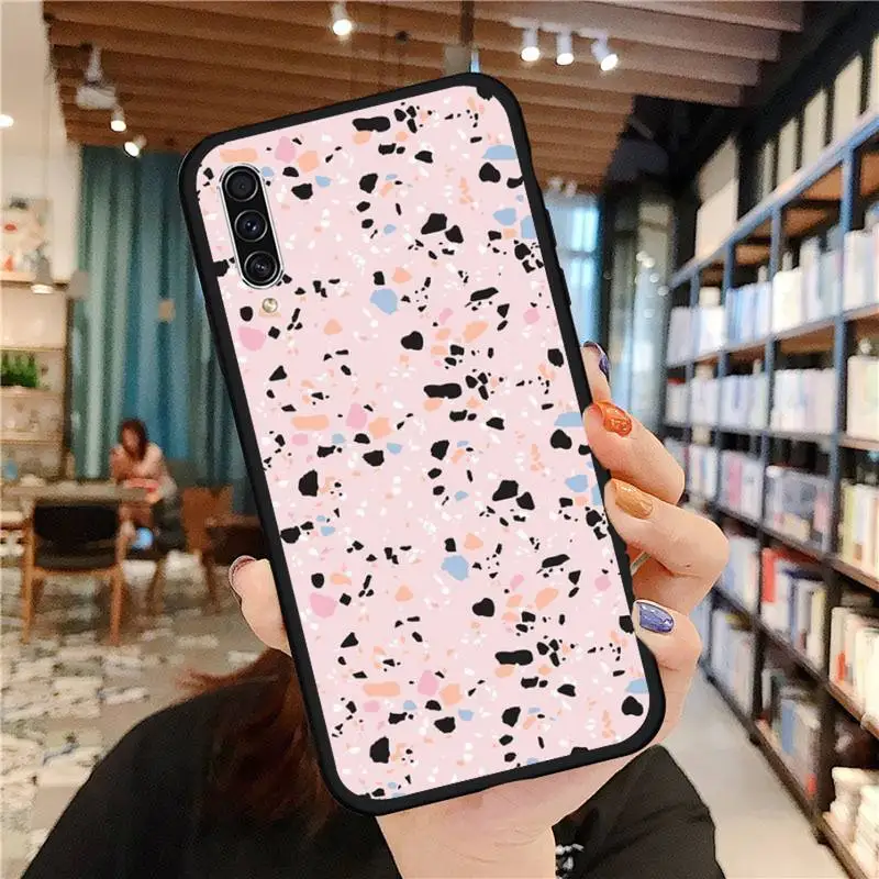 

terrazzo seamless Phone Case For Samsung galaxy S 21 20 10 8 A 50 21s 51 71 70 40 20 20e note 10 plus Ultra 5g fe