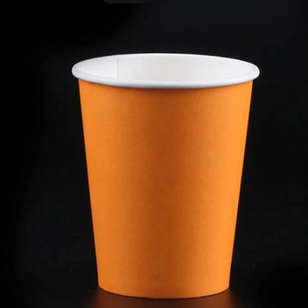 Вечерние одноразовые бумажные стаканы 10 шт. чистый цвет чашка для сока DIY