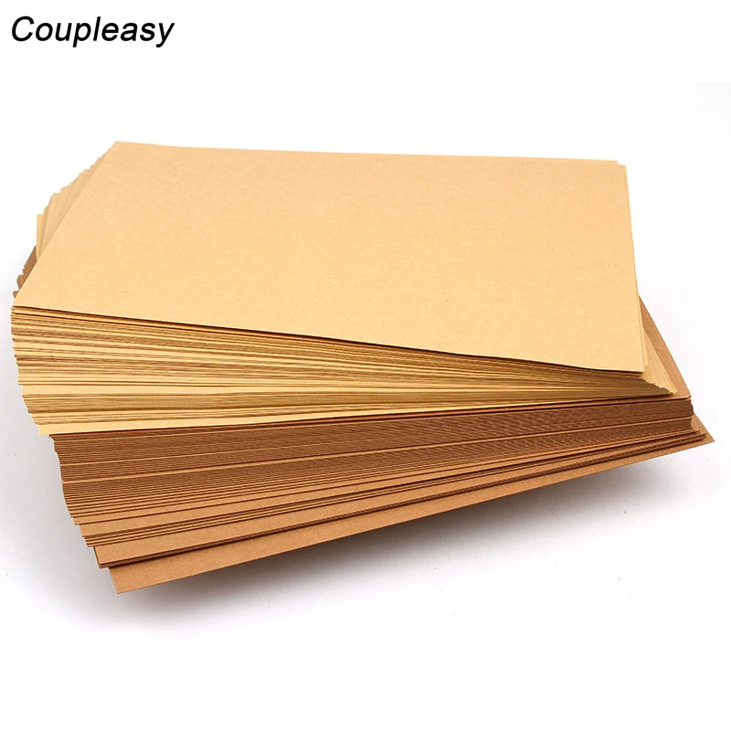 50 листов 70 350gsm A4 коричневая крафт бумага DIY Ручная работа картонная плотная