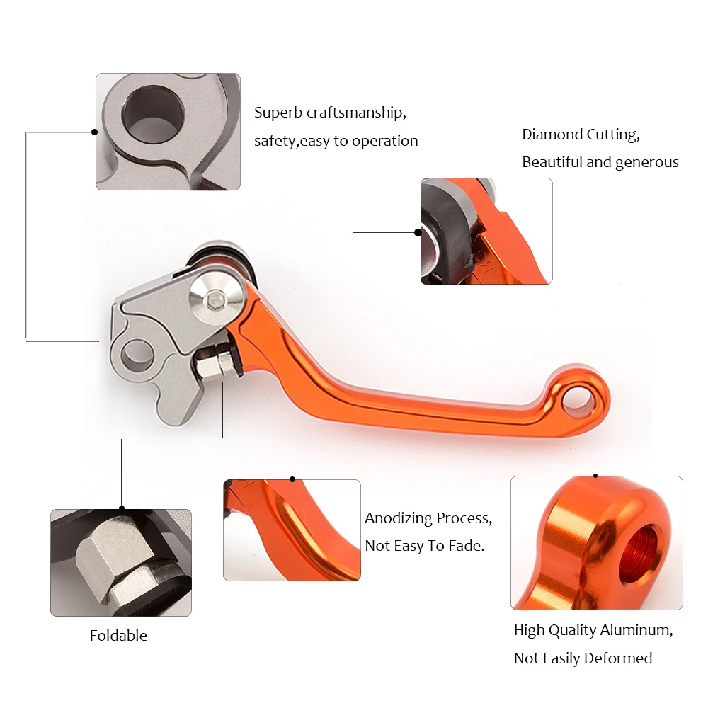 Алюминиевые рычаги тормоза и сцепления для питбайка ручка Husqvarna TC125 TC250 2014 2021 2015 2016