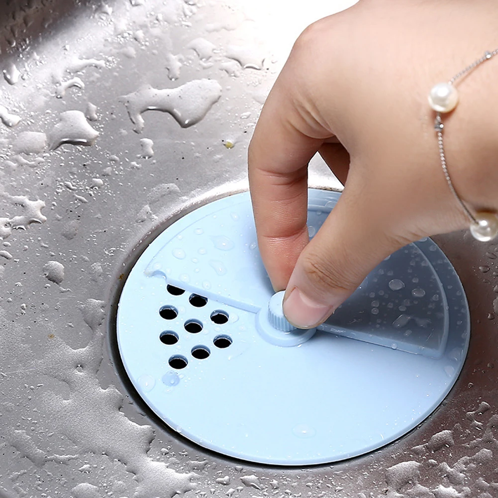 

Sink Filter Floor Drain Kitchen Cover Bathroom Anti Clogging Shower Sewer Strainers With Rotatable Cover Home Accessories Tools