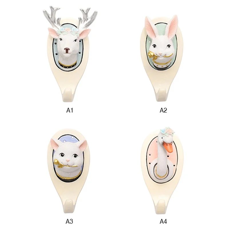 

Ins Animal Head Hanger Wall Decoration Wall Hanging Cartoon Decoration Living Room Coat Hanger Key Hanger