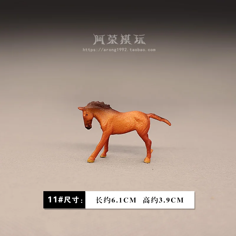 

Miniatures Animal Horse Model Appaloosa Clydesdale Hannover Arabian Horses Farm Fairy Garden Decor Action Figure Figurines Toys
