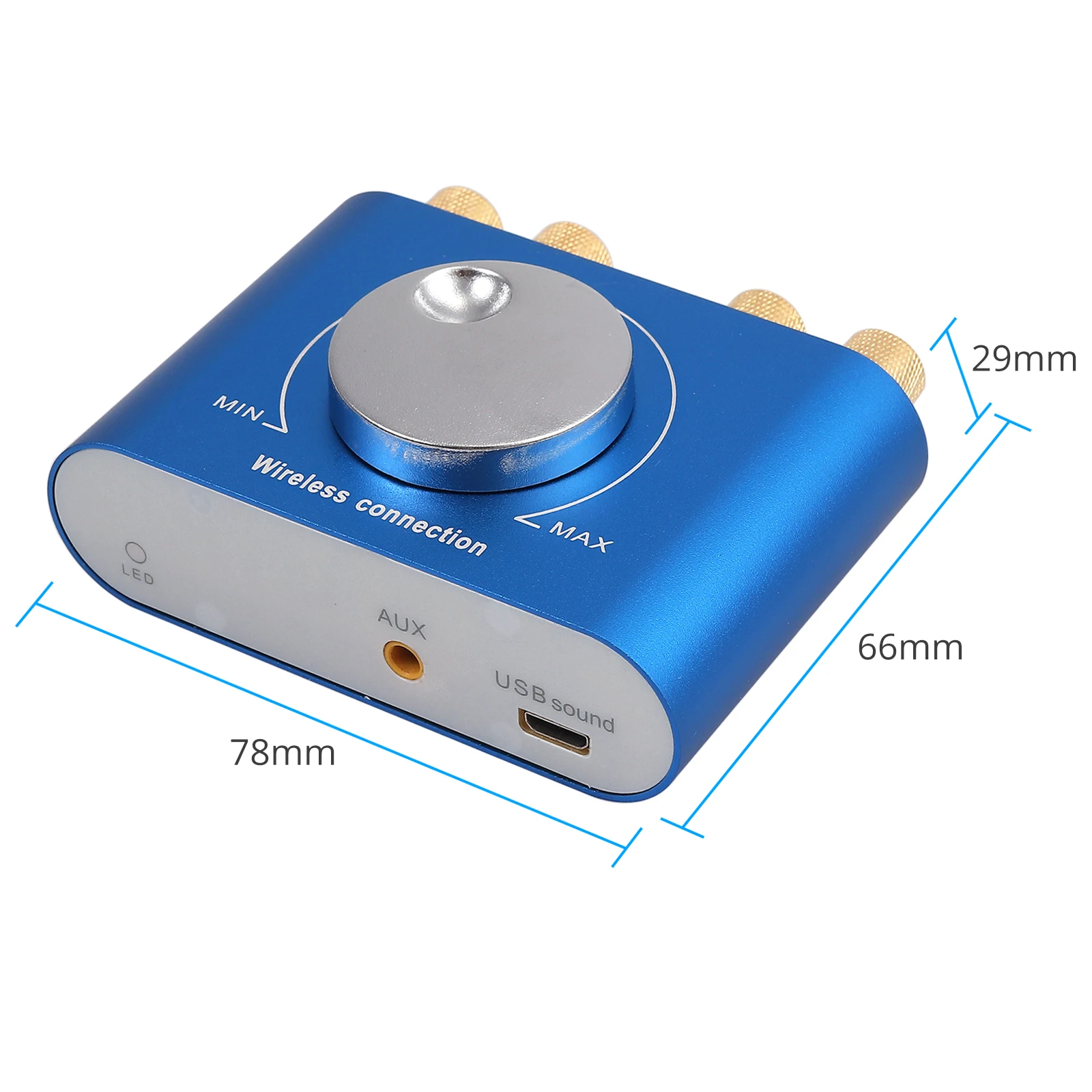 eSYNiC 50W+50W HiFi Bluetooth-compatible Power Amplifier Mini Digital Class D Audio Stereo Amp Support AUX USB | Электроника