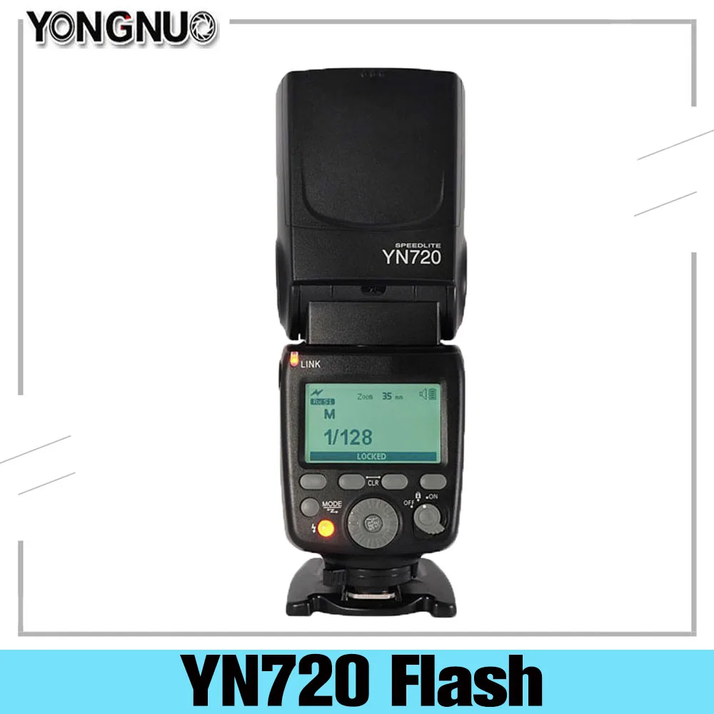 YONGNUO YN720 Speedlight Wireless Speedlite Flash Fit Lithium Battery for Canon Nikon Pentax Camara