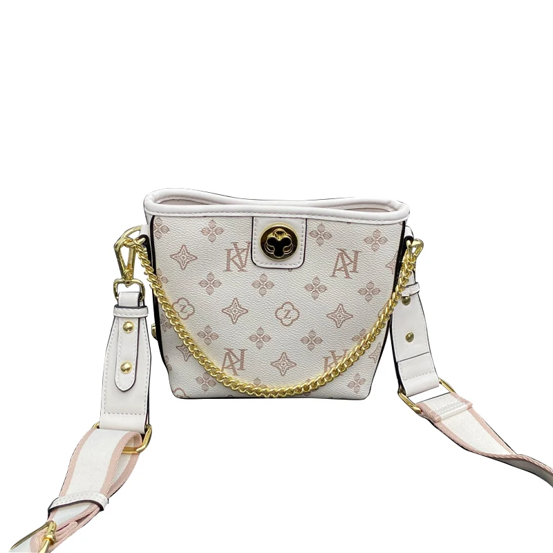 

2021 Hot New Fashion All-match Chain Bucket Bag Printed Pattern One-shoulder Messenger Bags Purses and Handbags Luis Vitton Bags