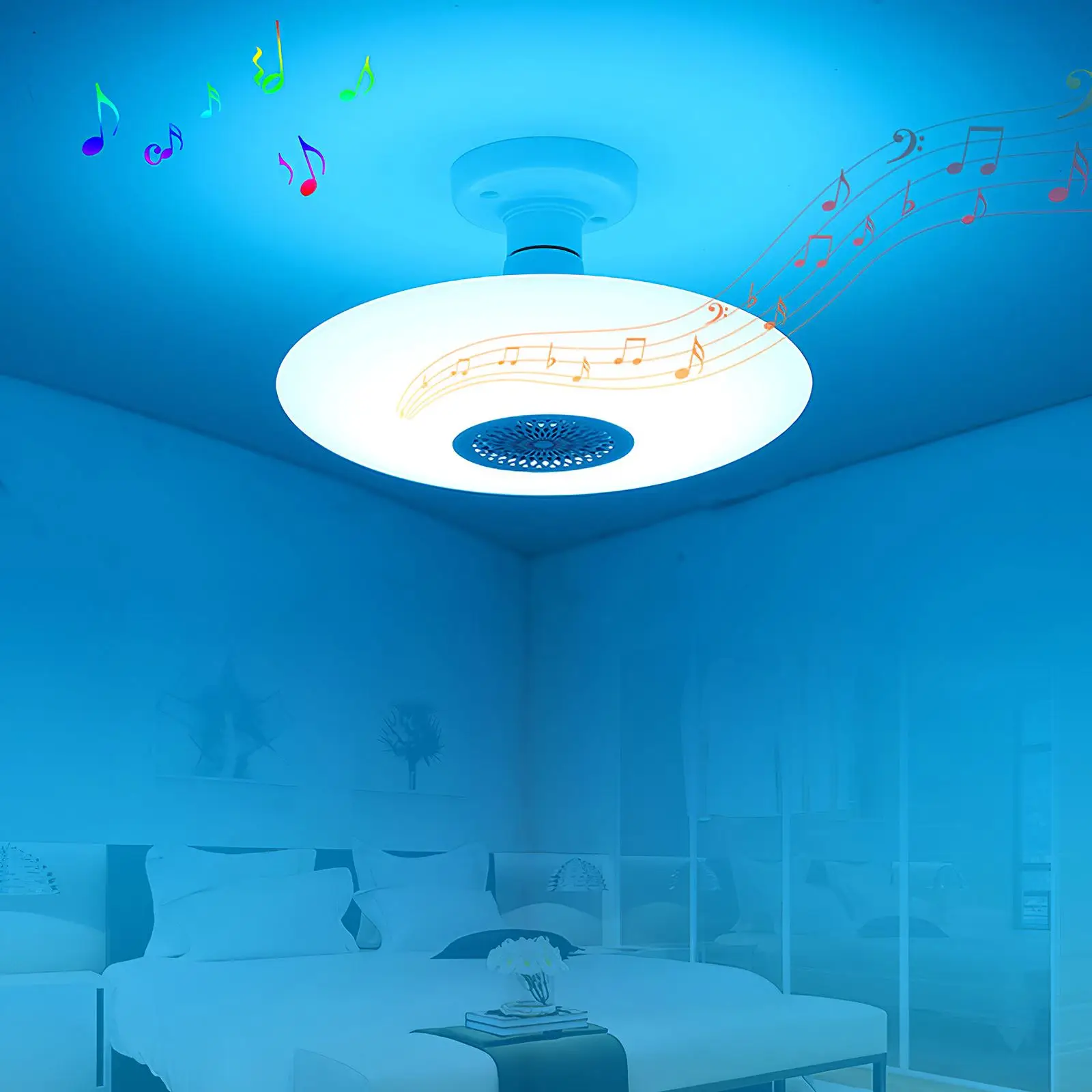 

Беспроводной пульт дистанционного управления с музыкой, яркий Bluetooth НЛО