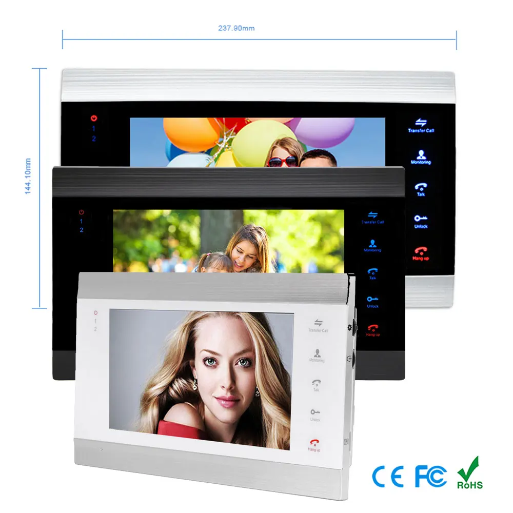 

Wi-Fi Smart video doorbell with APP control 7 inch Doorbell Intercom System for Electronic Lock IP Video Door Phone