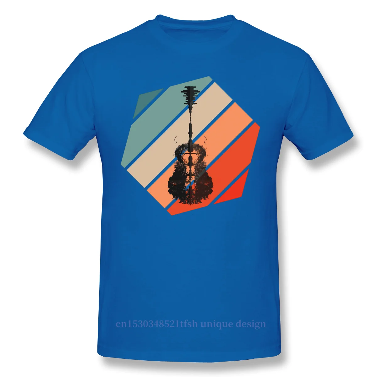 

Music Funny Nature Guitar Art Musician 2021 New Arrival TShirt Unique Design Unique Design Crewneck Cotton for Men Shirt