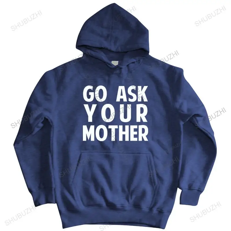 

man barnd cotton sweatshirt hooded black winter jacket Go Ask Your Mother men's shubuzhi fashion hoodies loose style warm coat