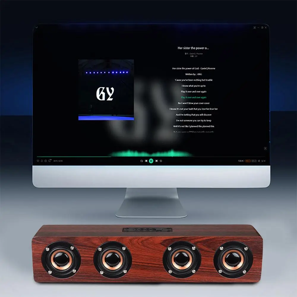 Универсальная Bluetooth колонка сабвуфер TWS домашний кинотеатр Громкая Беспроводная