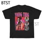 Футболка Young Thug МужскаяЖенская винтажная, модная тенниска с принтом в стиле 90-х, рэп, повседневная майка в стиле хип-хоп, на лето
