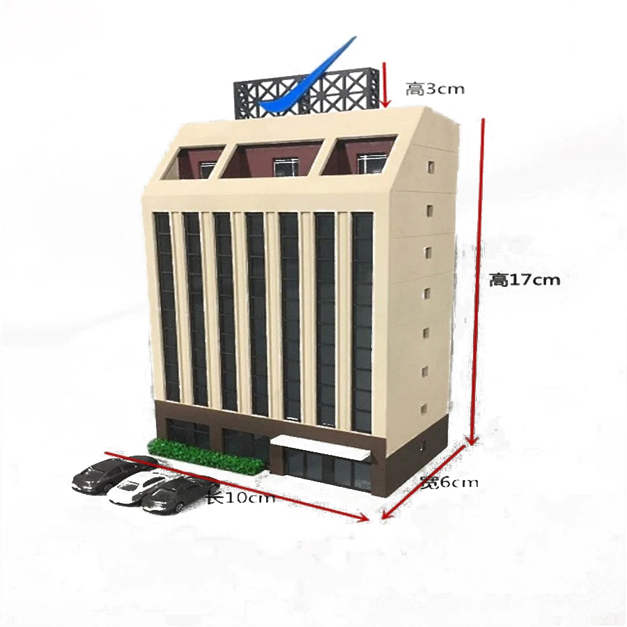 

1/150 160 Anime Street View Enterprise Building Sand Table Building Scene Assembling Model
