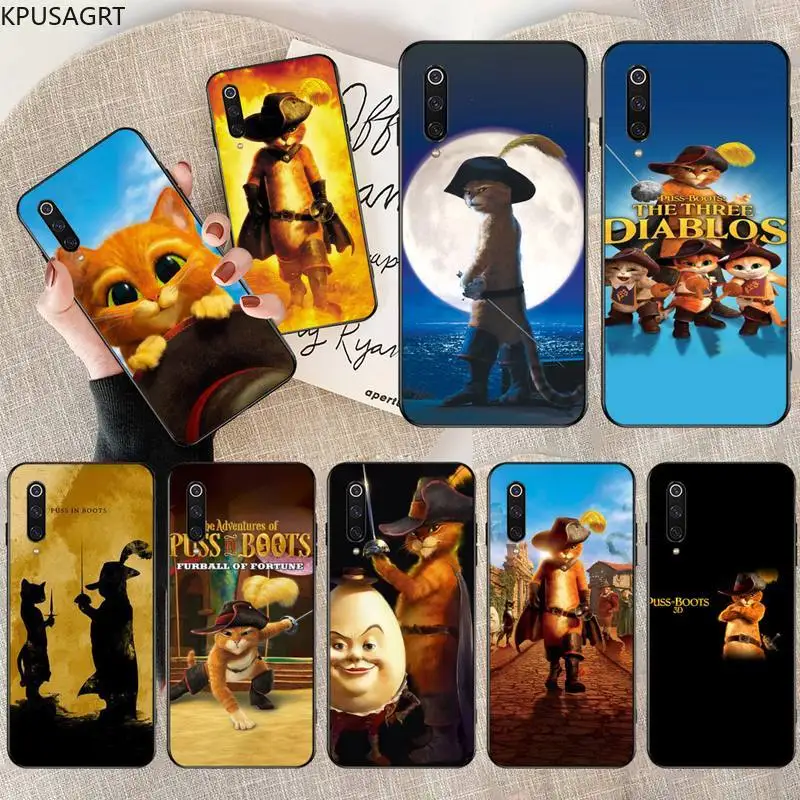 Чехол для телефона KPUSAGRT Puss in Boots Xiaomi Mi Note 10 Lite 9T Pro xiaomi CC9 9SE|Бамперы| |