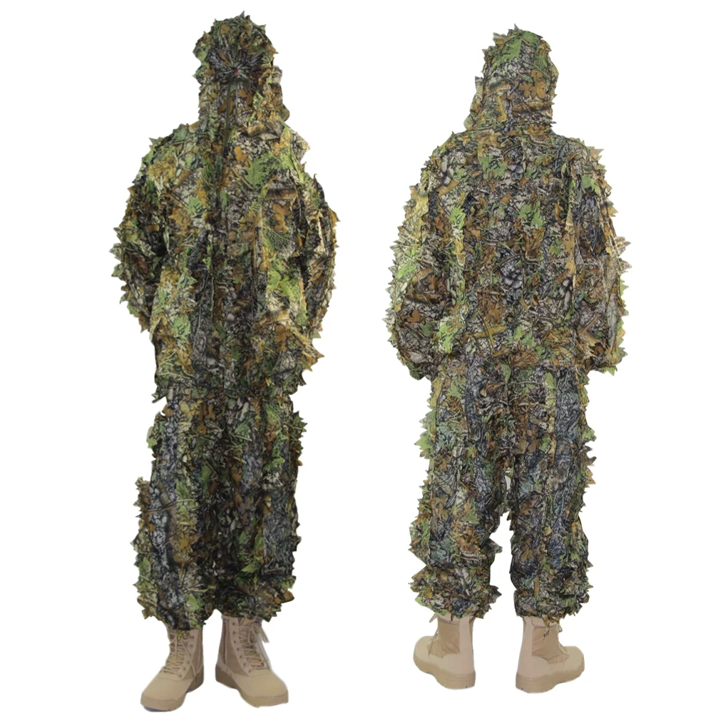 Охотничья одежда 3D Ghillie Костюмы снайперская камуфляжная Одежда для охоты