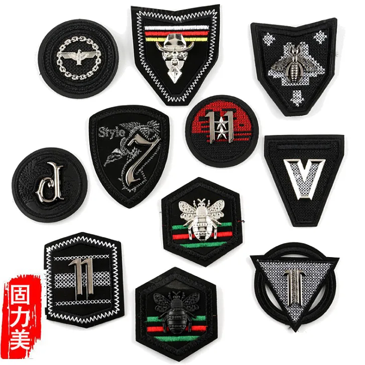6 шт черный круглый Треугольник Ромб Пчелка 7 d Орел глажение ПРИ патч для мужчин