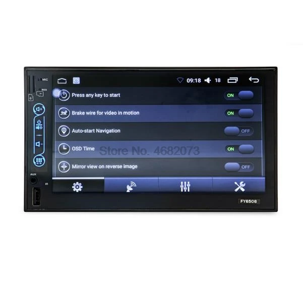 От DHL 5 шт. 2 Din 7 ''автомобиля MP4 MP5 hands-free WI-FI Интернет видеоплееры сенсорный