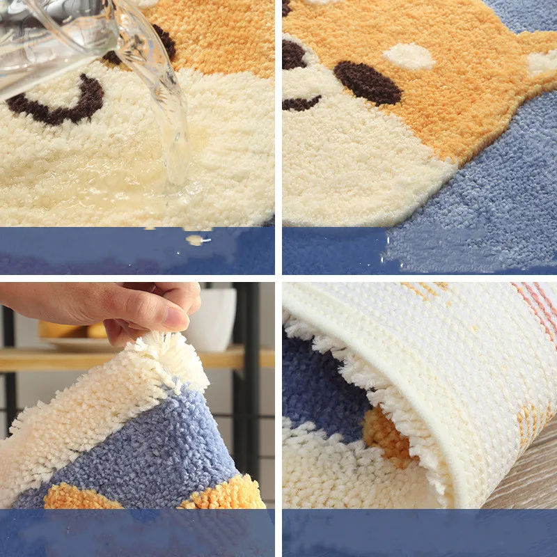 Мягкие шерстяные ковры Shiba Inu из искусственного меха для гостиной дивана корги