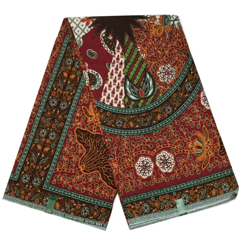 

ankara fabric african real wax print 100% cotton new design 2022 tissus wax africain patchwork fabric for dress 6 yards 2203