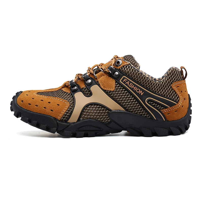 Men Hiking Shoes High Quality Sneakers Mesh Trekking Mountain Breathable Climbing Athletic Outdoor Sport Zapatillas Hombre