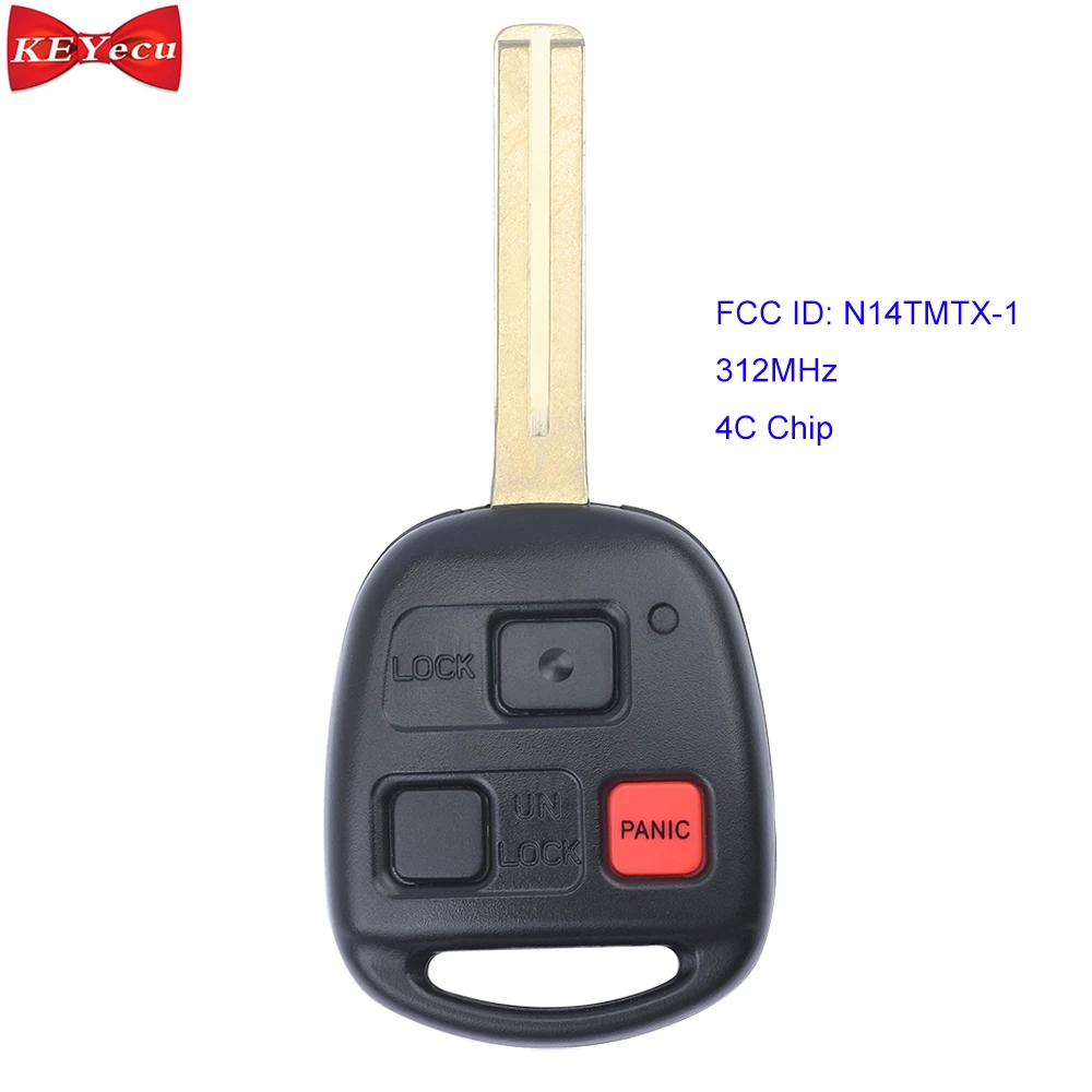 KEYECU для Lexus RX300 1999 2000 2001 2002 2003 пульт дистанционного ключа FCC аддитивного цветового