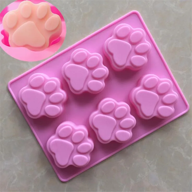 Лидер продаж формы для выпечки печенья силиконовая форма в виде собачьей лапы
