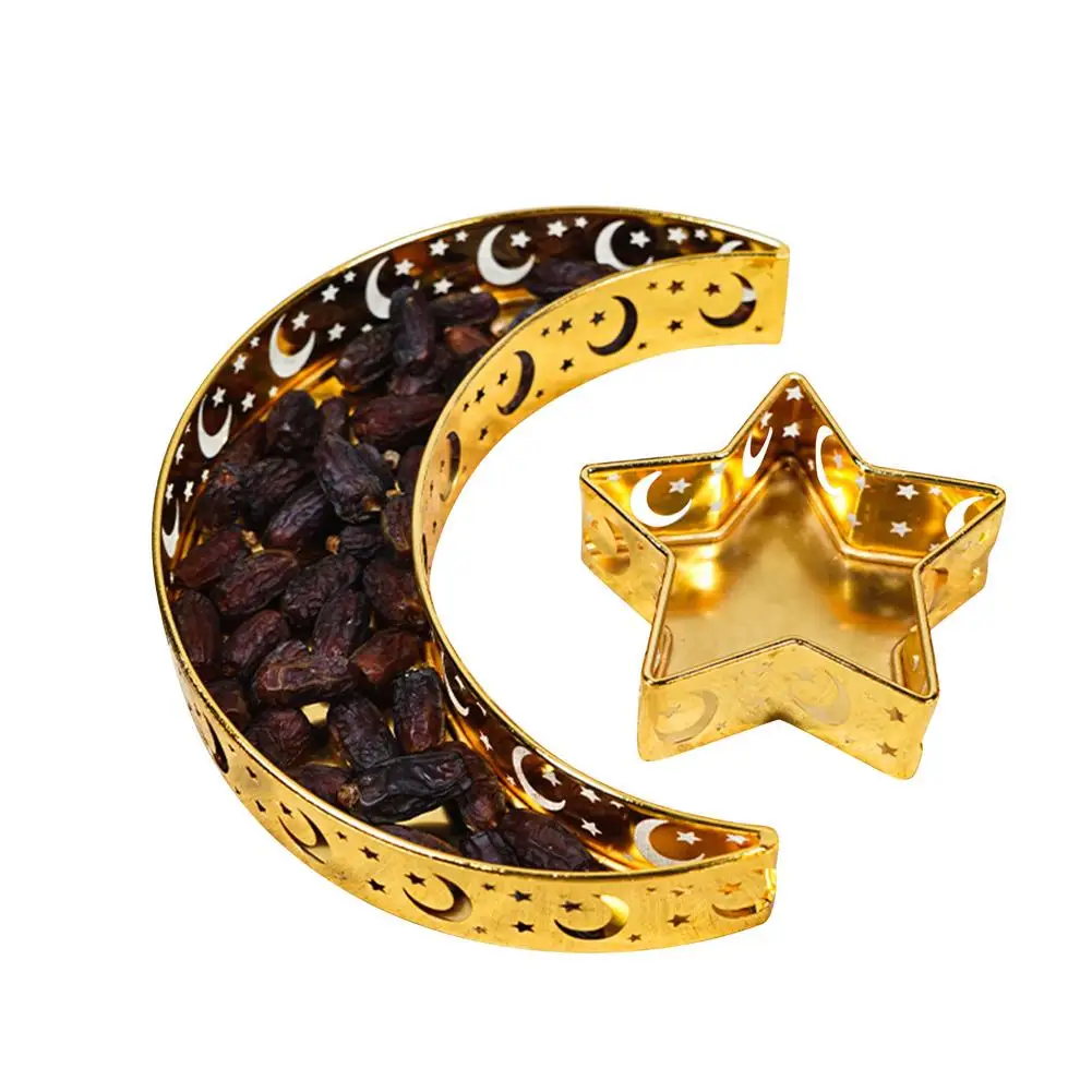 Мусульманский сервировочный поднос Eid Moon Star посуда Десерт для еды Инновационные