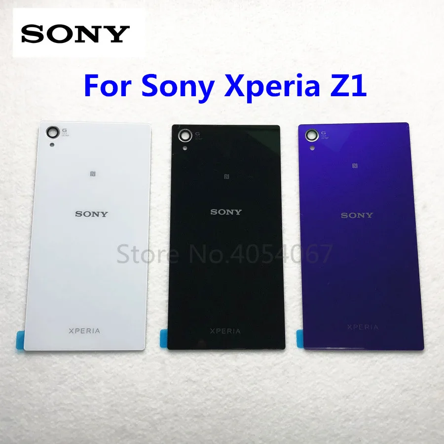 Задняя крышка для Sony Xperia Z1 L39H C6902 C6903 задняя из стекла корпус двери запасные части