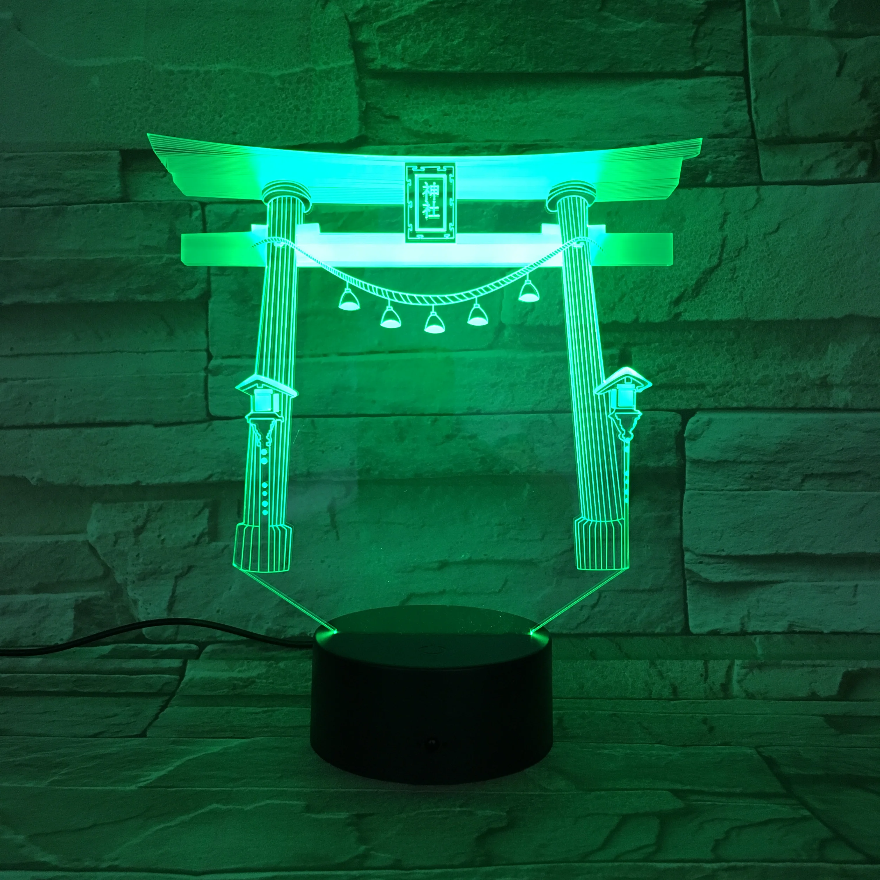

Famous Buildings Japanese shrine USB 3D led night light Multicolor RGB Festival Gift decorative lights Desk lamp bedroom 3D-765