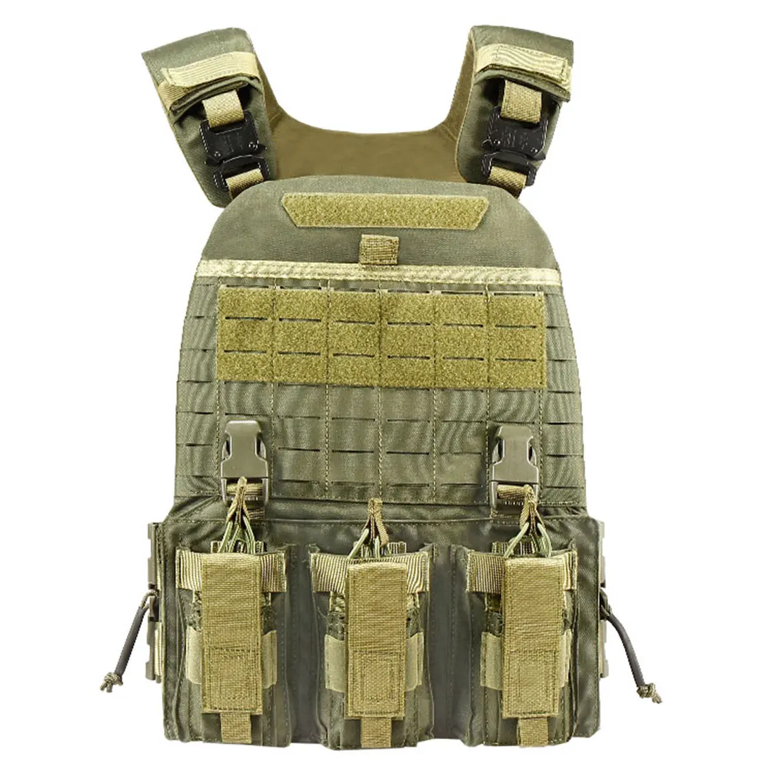 

YAKEDA CS Molle Multifunctional Quick Release Tactical Vest - Black