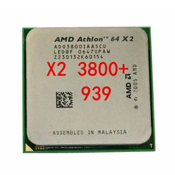 Athlon X2 3800 + 2 0 ГГц двухъядерный процессор телефон ADA3800DAA5BV ADA3800DAA5CD 95 Вт Разъем 939PIN|athlon