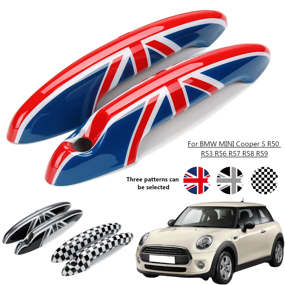 Задняя крышка ABS Подходит для BMW MINI Cooper S R50 R53 R56 R57 R58 R59 2 шт./компл.|Внешние дверные