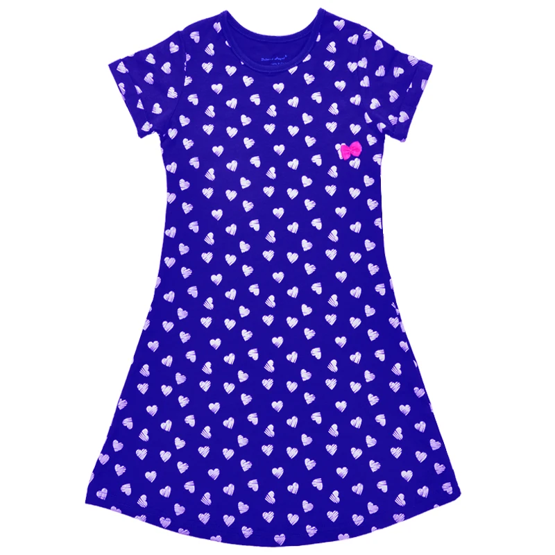 Princess Baby Dresses Stars Print Cute Girls Tutu Cotton Stripe Children's Dress Kids Girl Party Wear Clothing | Детская одежда и