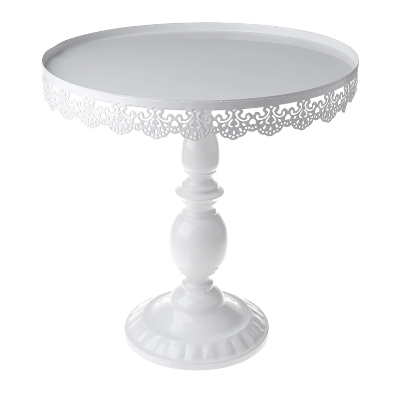 

Baking paint Cake Stand Round Pedestal Dessert Holder Cupcake Display Rack Birthday Wedding Party Decoration 97QD