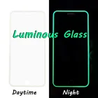 100 шт. 3D Светящееся Стекло для IPHONE 13 Pro12 Mini11 ProXRXS MAX678 Plus силиконовый край Противоударная светящаяся защита экрана