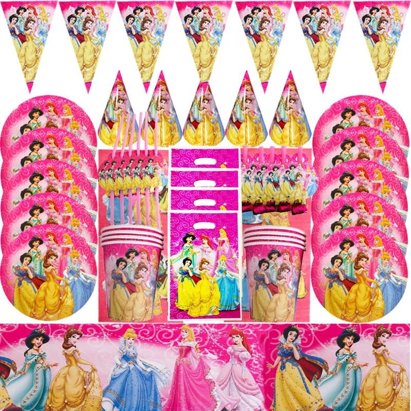 

Декоративная скатерть Disney для праздвечерние вания дня рождения для девочек, семейный флаг на Рождество, одноразовая посуда