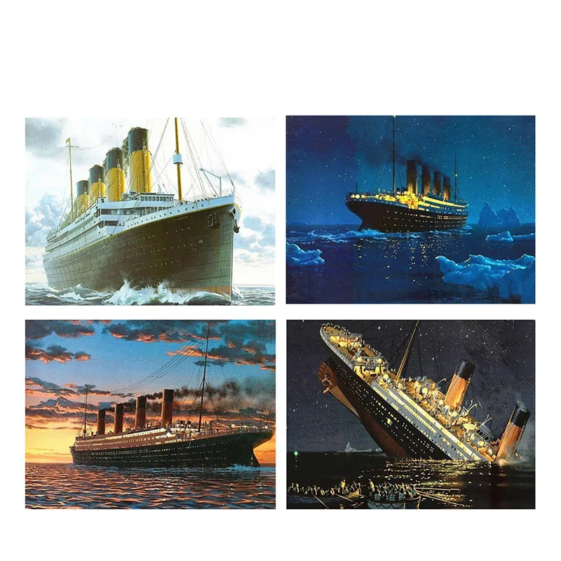 

Cruise Ship Sea 5D DIY Diamond Painting Cross Stitch Embroidery Diamond Mosaic Art Living Home Room Decor