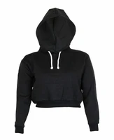 women stylish plain hangover crop top hoodie sweatshirt sports hooded full wear multiple colors hot