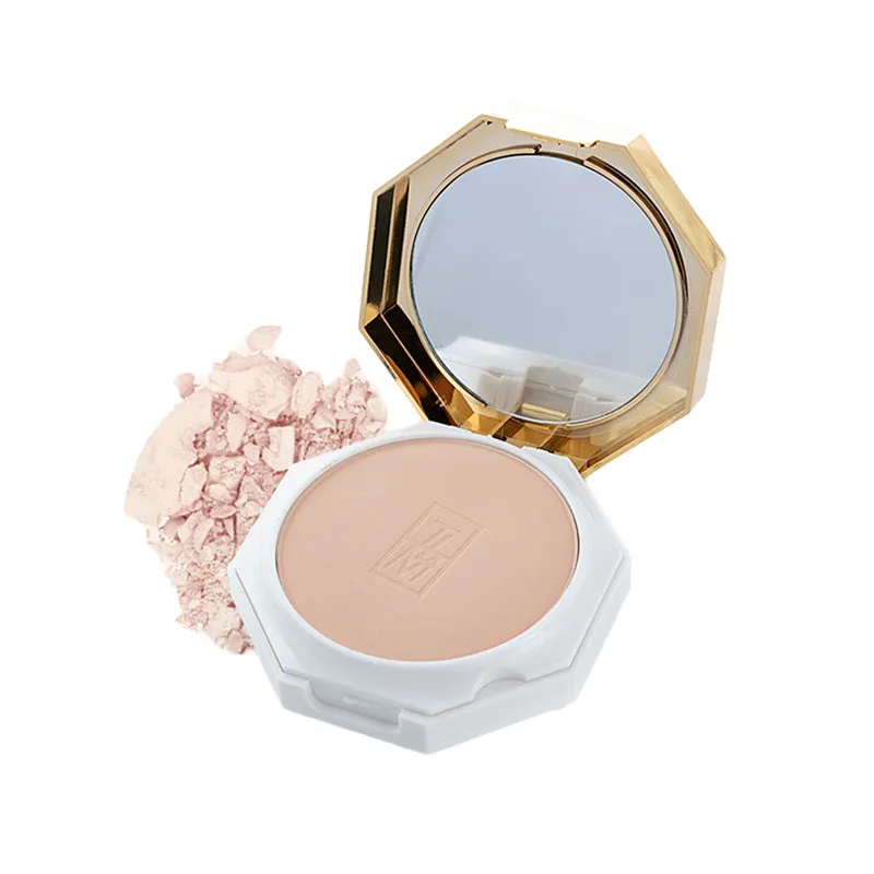 2 Colors Face Makeup Oil Control Powder Cake Highlighter Shimmer Brighten Pressed Palette Contour Cosmetics |
