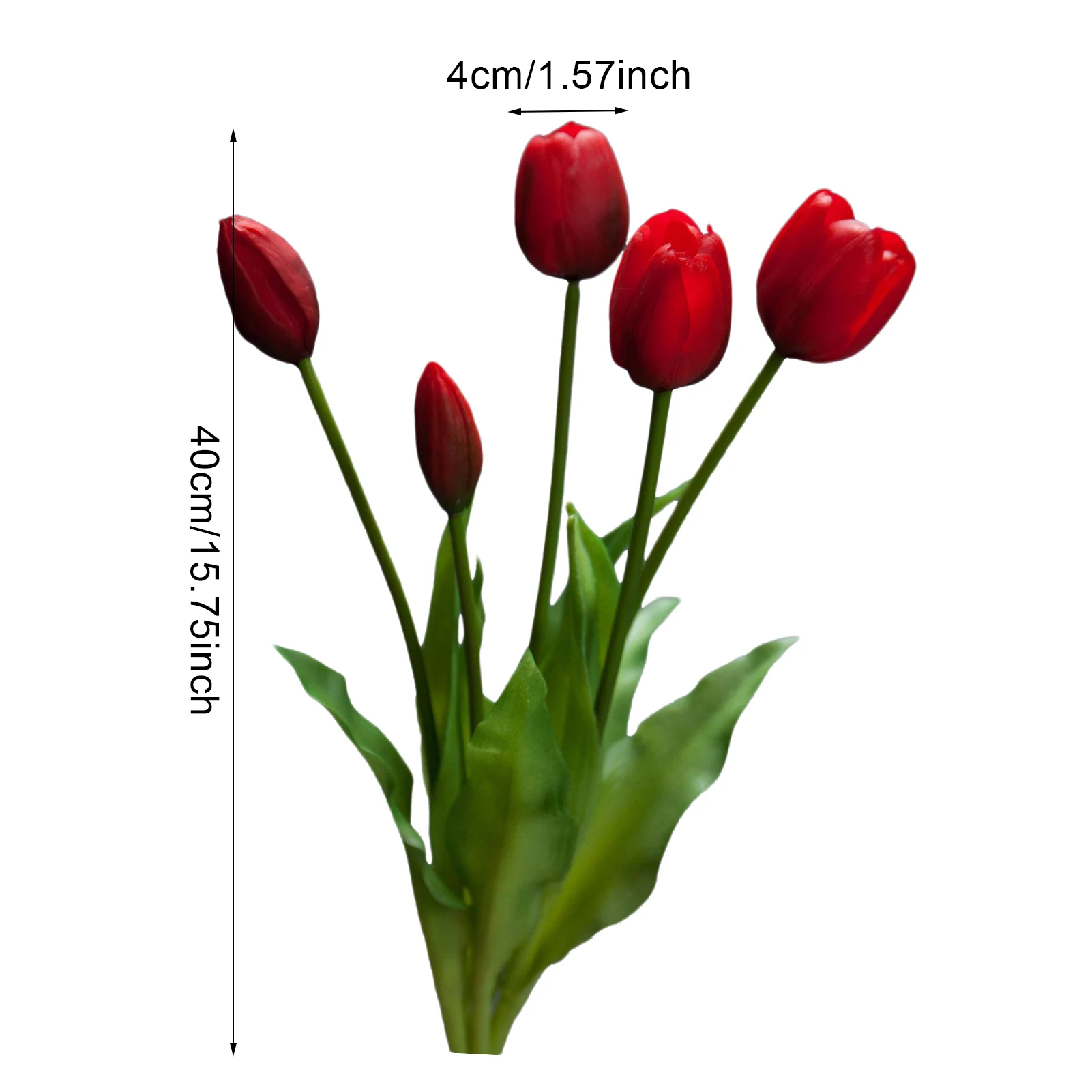

5-headed Of Artificial Tulip Realistic Artificial Flowers Wedding Decoration Flowers Christmas Home Garden Decoration 35A