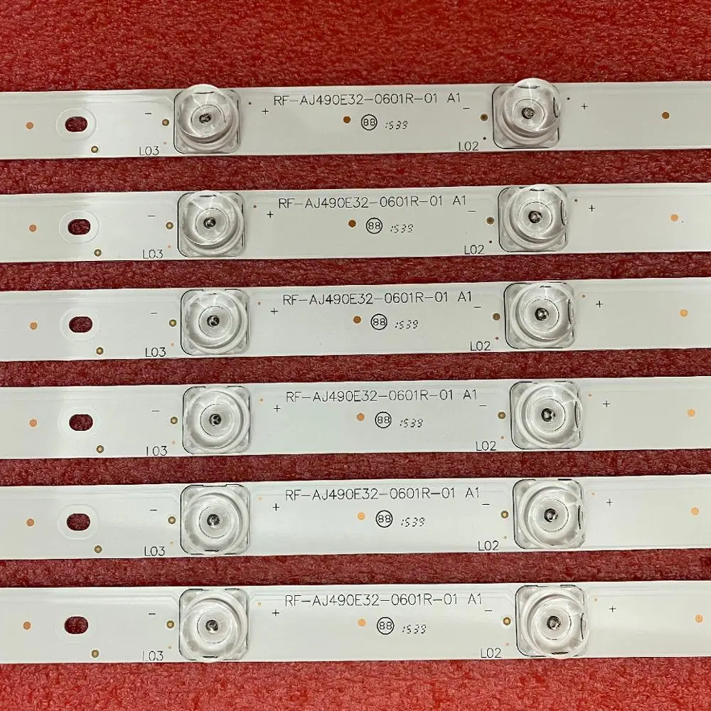 12 шт. светодиодный подсветка для LC-49CFE6032E LC-49CFE5002E LY.45J01G001 LC-49CFF5001K LC-49CFE6031K RF-AJ490E32-0601L-01